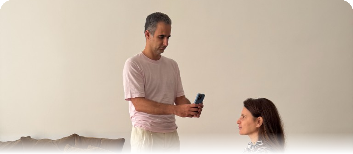 3D facial capture session